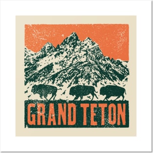 Grand teton Posters and Art